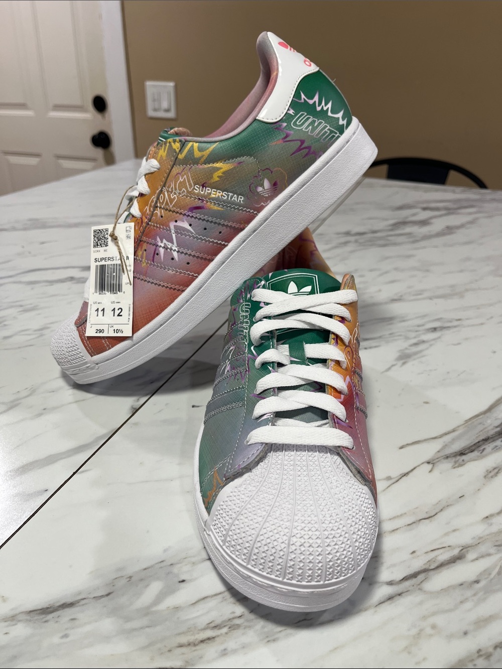 adidas Multicolor graffiti Superstar Sneakers